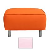 Jennifer Delonge Cotton Ava Ottoman - Cotton Candy Pink