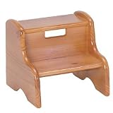 Child's Classic Wooden Step Stool in Honey