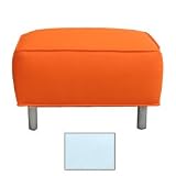 Jennifer Delonge Cotton Ava Ottoman - Powder Blue