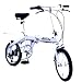 バイオックス(BIOX) たてるくん 16インチ折りたたみ自転車6段変速 ホワイト BS163-W
