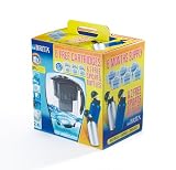 Brita Anniversary Pack Elemaris Cool Black + 6 Maxtra Cartridges + 2 FREE Aluminium Sports Bottles