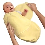 Swaddleme&reg; Adjustable Infant Wrap 100% Cotton Knit Preemie Yellow