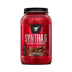 BSN Syntha-6 Ultra-Premium Sustained Release Protein Powder, Chocolate Milkshake, 2.91-Pound Jar