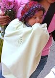 Kiley Madison Ki Kover, Baby Carrier Cover, Microfleece Light Green