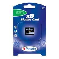 Verst&auml;rker und Receiver: Verbatim XD Picture Cards (XD) 1GB Speicherkarte 20x Speed (Retailverpackung)