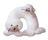 Noodle Head Travel Buddies White Seal w Baby Buddy NEW!