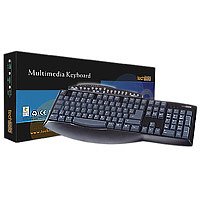 TV Geraete: techsolo TC-38KM Multimedia Keyboard Tastatur PS/2 105 Tasten MS W95 D Schwarz