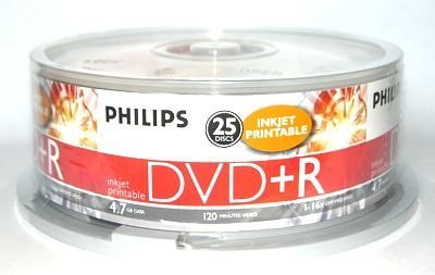 Projektoren: Philips DVD+R 16x 4,7GB/120min 25er Spindel