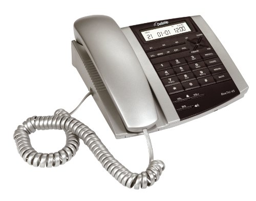 Digitalkameras: DeTeWe BeeTel 45, Schnurgebundenes analoges Komfort-Telefon mit integriertem digitalen Anrufbeantworter und LC-Display