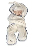 Teddytoes Cotton Lt Blue Satin Trim Sz 1 (0-6 Mo)