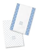 SwaddleDesigns Baby Bupies - Set of 2 - Polka Dots - Bright Blue