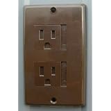 Brown DECORA Two Screw CareCovers for Decora Outlets