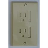 Ivory DECORA Two Screw CareCovers fits Decora Outlets