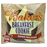 Bakers Breakfast Cookies Gingerbread Cookie, 12-Count Box (Pack of 2)