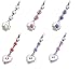 iCute Swarovski Phone Charm 4 Crystal Stones