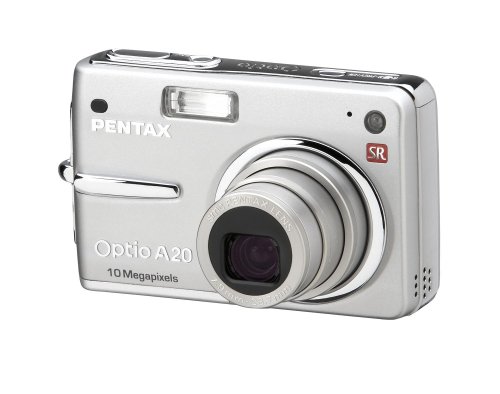 Pentax Optio A20 10MP Digital Camera with 3x Optical Zoom and Shake Reduction