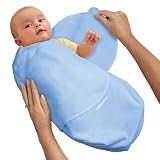 Swaddleme&reg; Adjustable Infant Wrap 100% Cotton Knit Preemie Blue