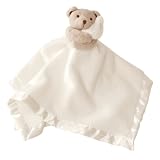 Huggacub&reg; Luxe Security Blanket With Double Velboa And Satiny Trim Ivory