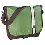 ComfortGear Retro Stripe Sport Diaper Bag Messenger in Green