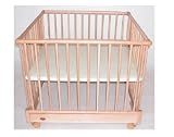 4-Sided Foldable Playpen Red