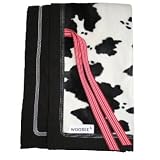 All Weather Woobee Baby Blanket - ranch print w/ chocolate backing