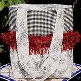 Large Diaper Tote - Black Toile