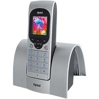 TV Geraete: Tiptel easyDECT 6600, DECT Schnurlostelefon mit Farbdisplay und SIM-Kartenleser