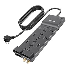 Belkin 12-Outlet Home/Office Surge Protector with Phone/Ethernet/Coaxial Protection and Extended Cord