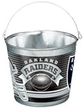 Oakland Raiders Metal 5 Quart Pail. Brand New Quality Product