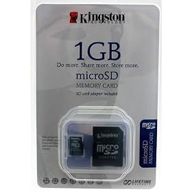 Kingston 1 GB Micro SD Card (Retail Package)