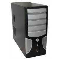 Digitalkameras: DTK Computer WT-GD07 schwarz/silber PC Geh�use MidiTower 4 x 5.25 Schwarz/Silber