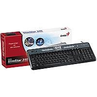 Kompaktanlagen: KYE SlimStar 310 Tastatur USB 105 Tasten MS W98 D Schwarz