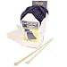 Szechuan Scarf - Scarf Knitting Kit with Bamboo Knitting Needles and Instructions: Black Bean