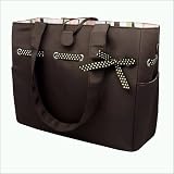 Mocha Mint Tote Set and Diaper Bag