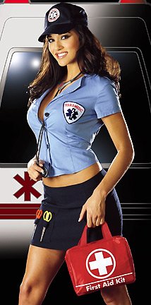 FREE SHIPPING - Ann B. Lance - Sexy Adult Nurse Costume Lingerie Outfit by 3WISHES.COM