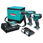 Makita LXT202 BHP451 18 Volt Hammer Drill & BTD140 18 Volt Impact Driver Lithium-Ion Combo Kit