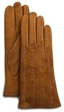 Gruppo Italiano Womens Suede Pick Stitch Cashmere Lined Glove