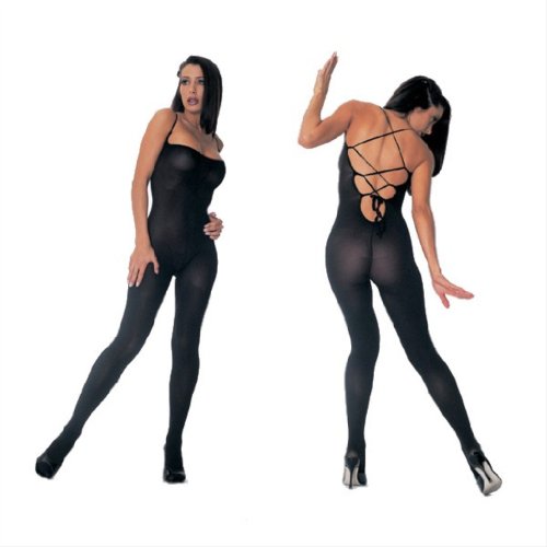 Lace- Up Back Bodystocking