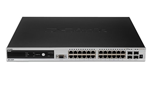 Digitalkameras: D-Link DGS-3426P PoE Stack Switch Switch Giga 24 x RJ45 10/100/1000 + 4 x SFP + 2 x 10 GB Slots