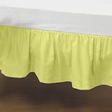 Standard Crib Solid Dust Ruffles - Color yellow