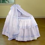 Baby Regal Liner & Canopy or Hood - Color White w/ Blue Trimming - Size 13x29