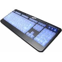 Speicherkarten: REVOLTEC LightBoard XL 2 schwarz Tastatur USB 105 Tasten MS W98 D Schwarz