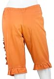 Prada Women's Cotton Capri with Floral Applique