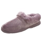 Dearfoams Womens Microfiber Velour Memory Foam Slipper