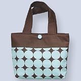 Mullins Square Blue Dots Diaper Tote Bag