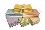 Receiving Blanket Green 100% Cotton Minkee Flannel Set of 4