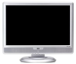 Heimkinosysteme: Hewlett Packard Pavilion w20 20 Zoll TFT-Monitor silber DVI-D (Kontrast 600:1, 5ms Reaktionszeit)