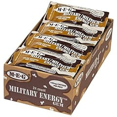 STAY ALERT Military Caffeine Energy Gum - CINNAMON - TRAY (24 packs 5pc) 100 mg Caffeine per piece - now available in SPEARMINT