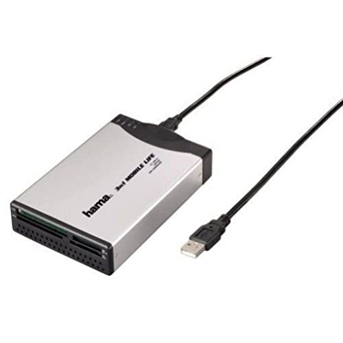 Heimkinosysteme: Hama 2.5"-HDD-Geh�use mit integriertem 32in1 Kartenleser und Hub, USB 2.0
