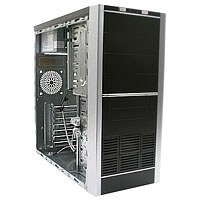Telekommunikation: Jet Computer GEH-KB-9970.BS Schwarz/Silber PC Geh�use MidiTower 4 x 5.25 Schwarz/Silber